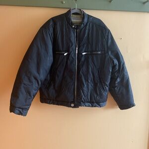 Men's Black Puffer Jacket Size M